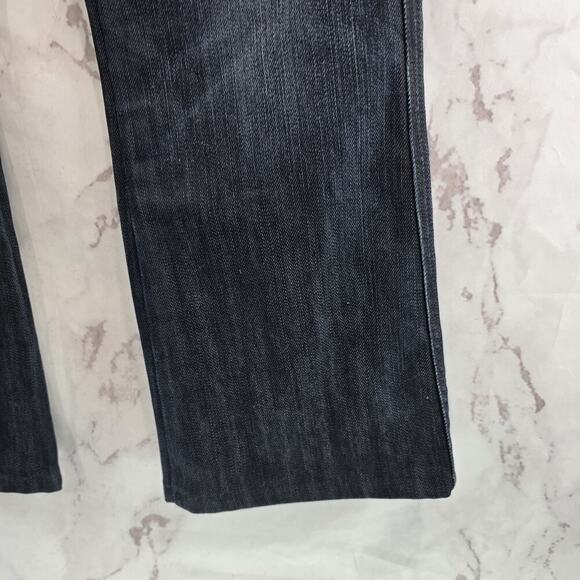 7 For All Mankind Jeans Womens 29 X 30 Y2K Dark Mid Rise A Pocket Denim Bootcut - Picture 4 of 12